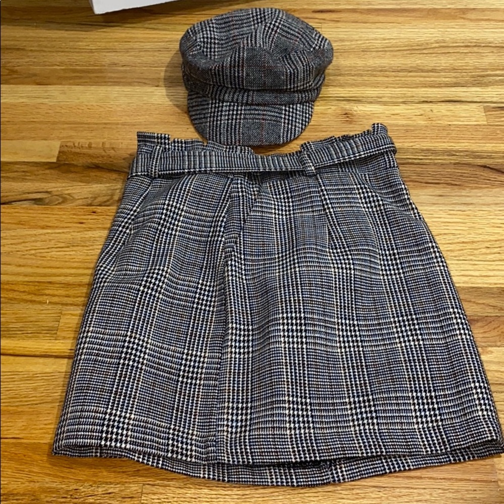 Matching hat and skirt